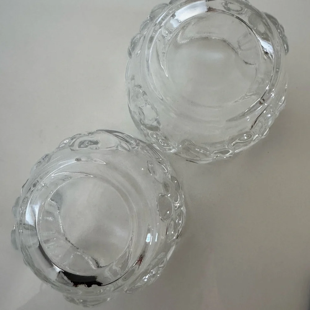 Waltherglas Garden Harvest Tealight Votive Candle Holder Vintage Set/4 Cherries